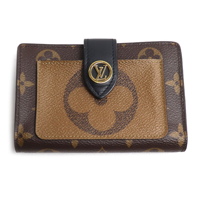 LOUIS VUITTON ルイ・ヴィトン ポルトフォイユ ジュリエット 二つ折り財布 モノグラム ジャイアント リバース ブラウン M69432 レディース【中古】