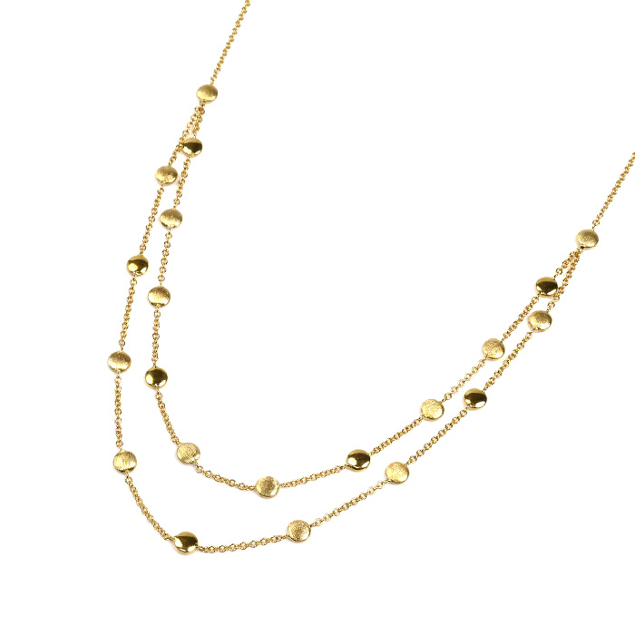 K18YG イエローゴールド ネックレス 6.2g 39～42cm レディース【中古】