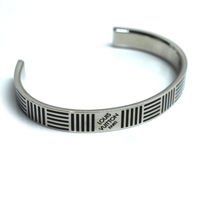 LOUIS VUITTON ルイ・ヴィトン メタル ジョンク・ダミエカラーズ バングル M62492 32.5g メンズ【中古】