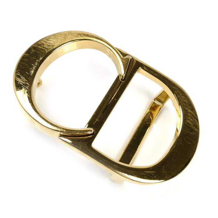 Dior ディオール CD Icon バックル ゴールド 4912ORMET_H00K メンズ【中古】