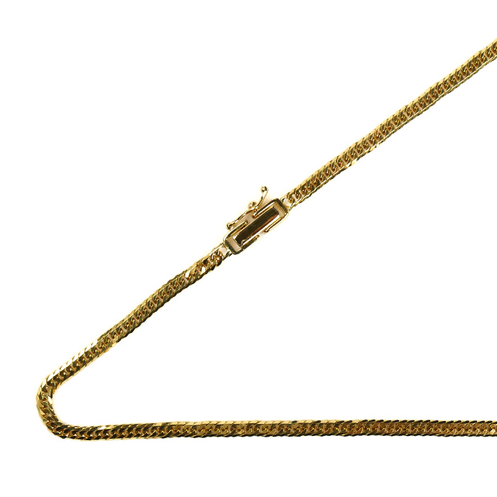 K18YG イエローゴールド ネックレス 喜平6面Wカット 10.2g 50cm ユニセックス【中古】