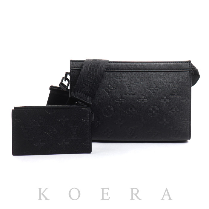 LOUIS VUITTON ルイ・ヴィトン ガストン・ウェアラブル ウォレット ショルダーバッグ モノグラムシャドウ ノワール M81115 メンズ【中古】【美品】