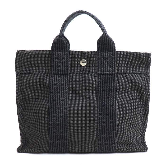 HERMES エルメス エールライン トートPM トートバッグ グレー レディース【中古】【美品】