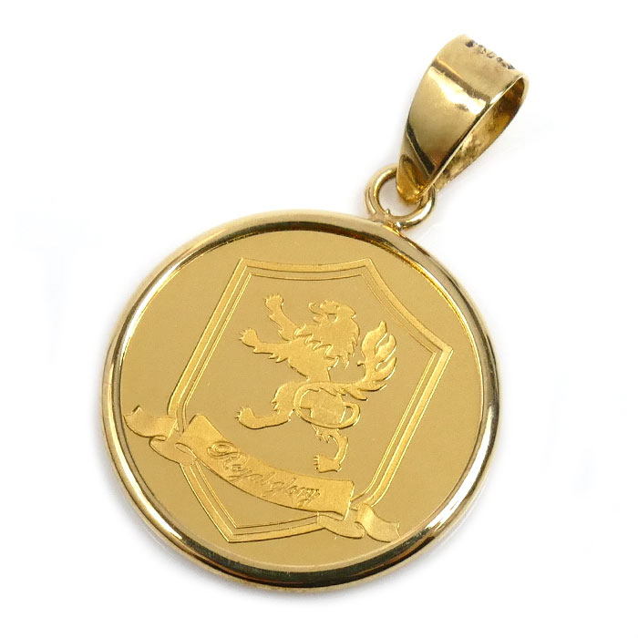 K24YG/K18YG Royal Glory 1/25OZ ペンダントトップ 1.6g ユニセックス【中古】【美品】
