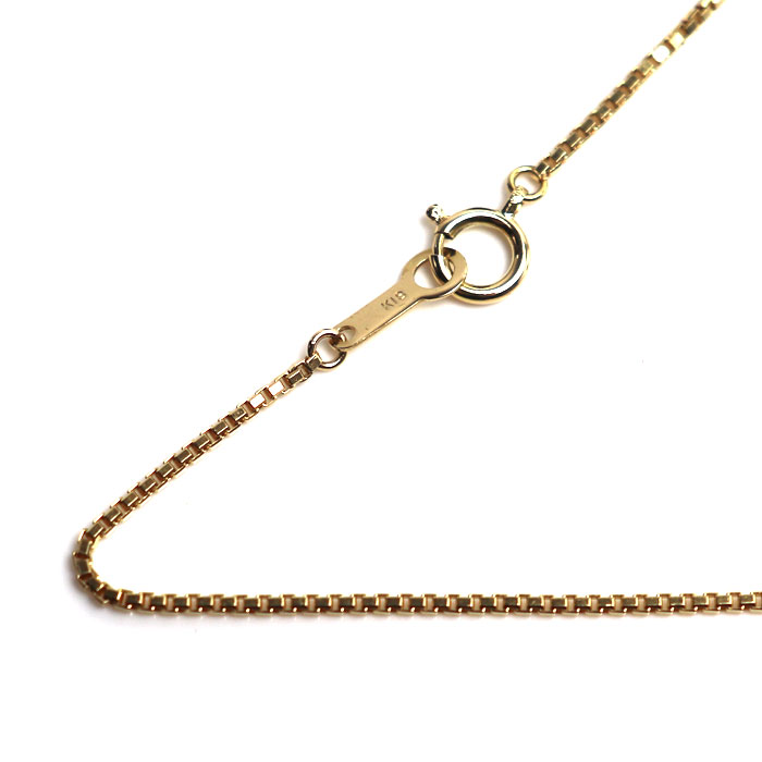 K18YG イエローゴールド ネックレス ベネチアン 3.7g 40cm レディース【中古】