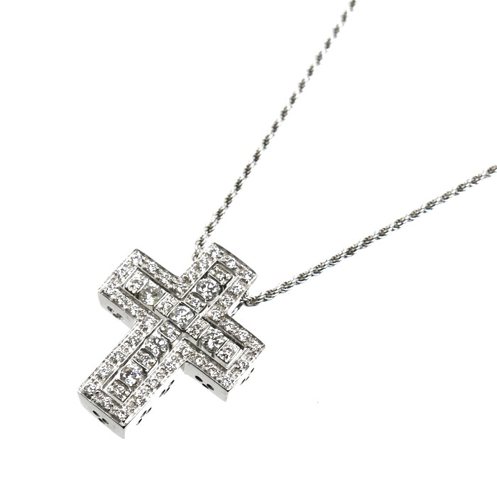 Damiani ダミアーニ K18WG ホワイトゴールド ベルエポック ダイヤ ネックレス 9.4g 39/43cm レディース【中古】【美品】
