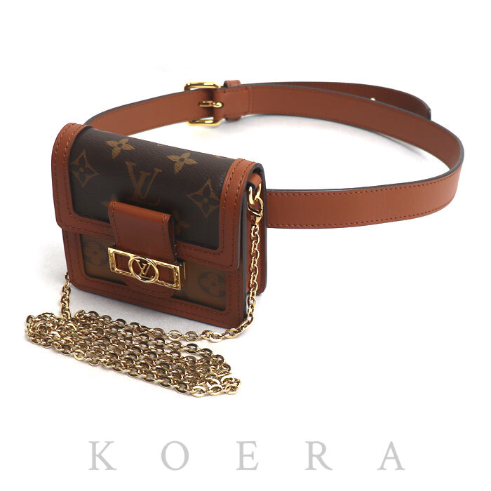 LOUIS VUITTON ルイ・ヴィトン ドフィーヌBB ショルダーバッグ モノグラム・リバース ブラウン M68621 レディース【中古】【美品】