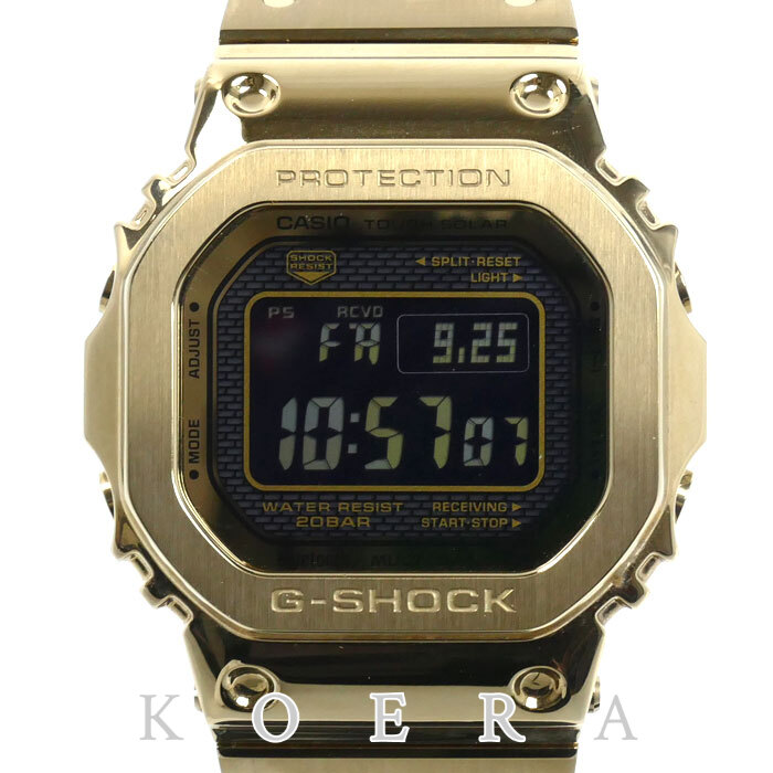 CASIO カシオ G-SHOCK 腕時計 ソーラー ゴールド GMW-B5000GD-9JF 電波 メンズ【中古】【美品】