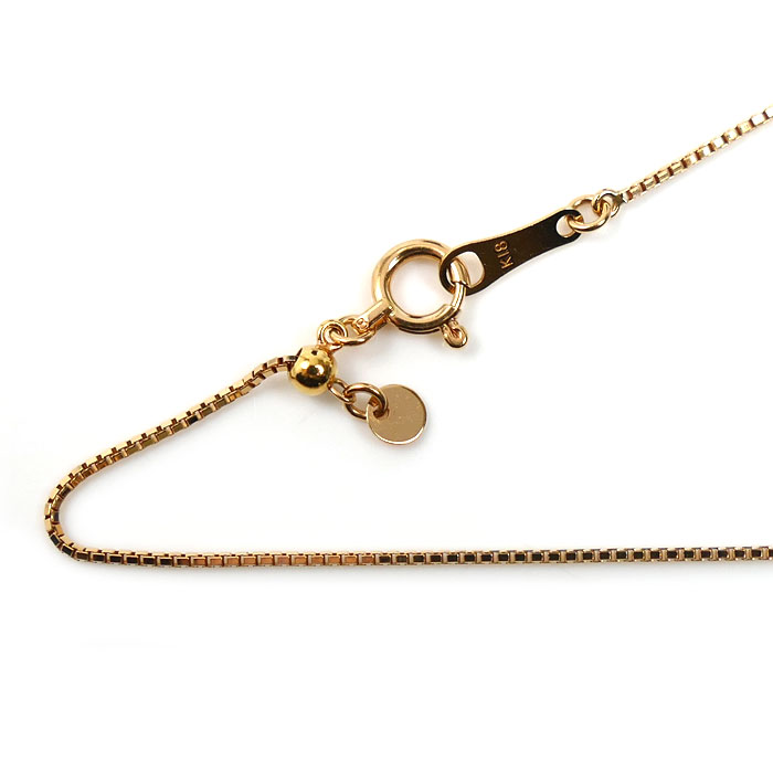 K18PG ピンクゴールド ネックレス ベネチアン 1.8g ～45cm レディース【中古】