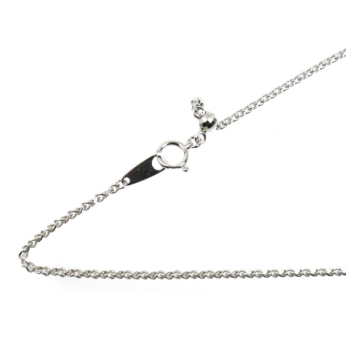 Pt850プラチナ デザイン ネックレス 6.8g ～45cm フリーチェーン レディース【中古】【美品】