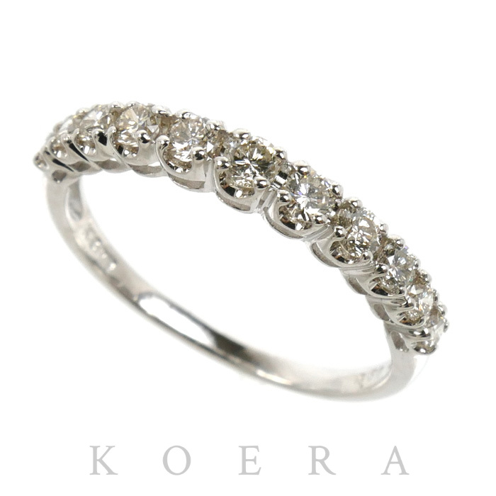 K18WG ホワイトゴールド リング・指輪 ダイヤモンド0.50ct 12号 1.8g レディース【中古】