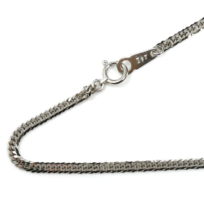 Pt999 ネックレス 喜平6面Wカット 9.3g 45cm 純プラチナ ユニセックス【未使用】【買取品】