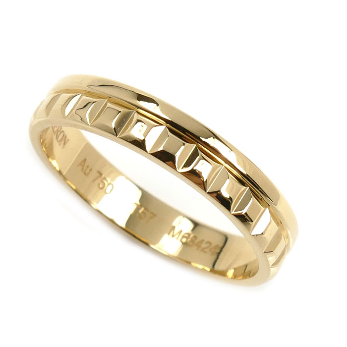 Boucheron ブシュロン K18YG イエローゴールド キャトル ラディアント ハーフ リング・指輪 JAL00251 16.5号 57 4.5g レディース【中古】【美品】