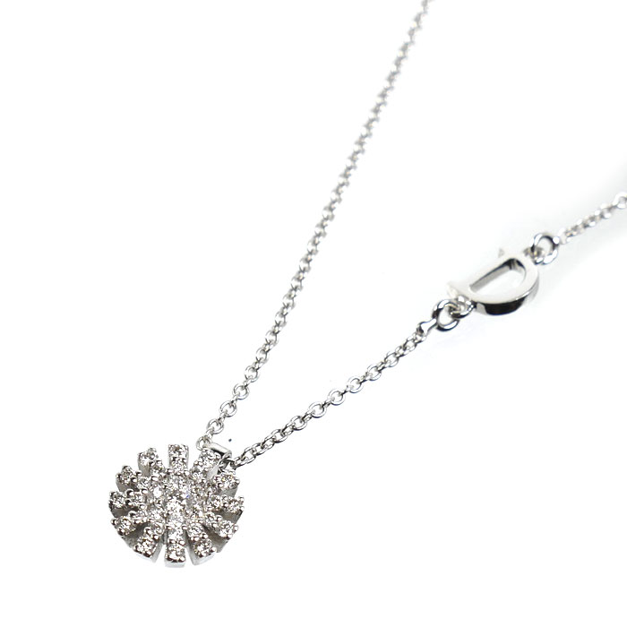 Damiani ダミアーニ K18WG ホワイトゴールド マルゲリータ ネックレス 20088140 ダイヤモンド 3.2g 42/50cm レディース【中古】【美品】