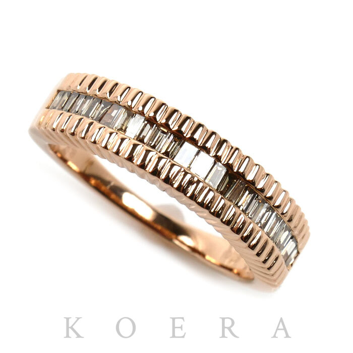 K18PG ピンクゴールド リング・指輪 ダイヤモンド0.28ct 13号 4.6g レディース【中古】【美品】