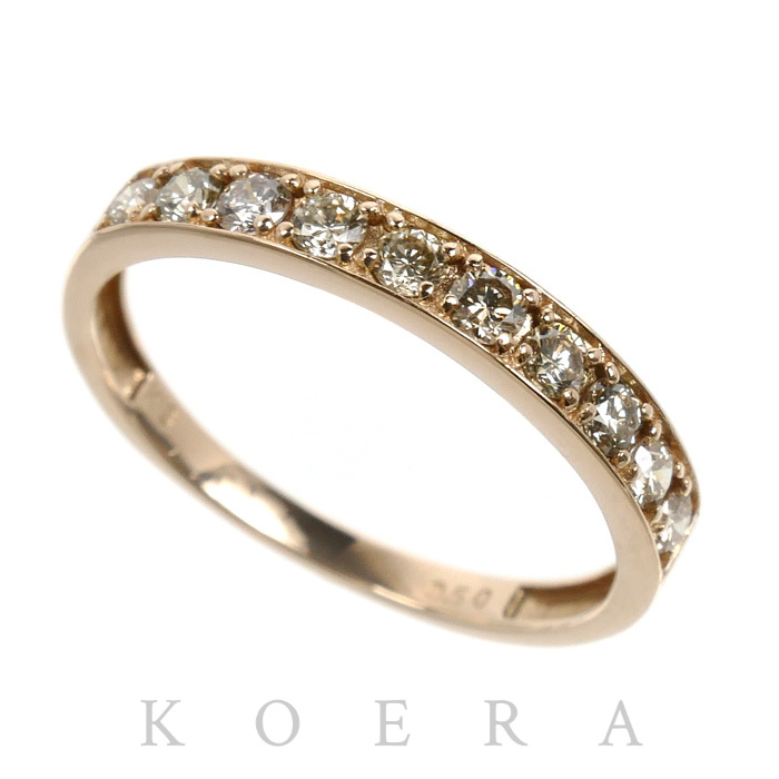 K18PG ピンクゴールド リング・指輪 ダイヤモンド0.50ct 15号 1.8g レディース【中古】