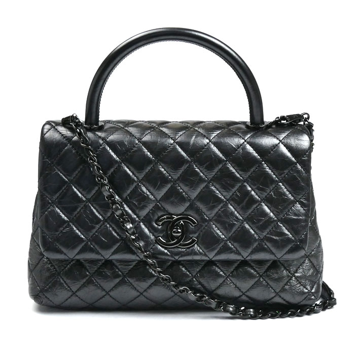 CHANEL シャネル ココハンドル 29 エイジドカーフスキン 2Wayショルダーバッグ レディース【中古】