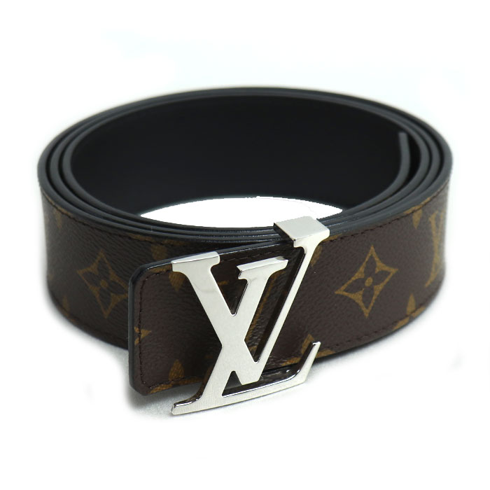 LOUIS VUITTON ルイ・ヴィトン サンチュール LV イニシャル ベルト モノグラム ブラウン M9821 メンズ 110/44【中古】【美品】