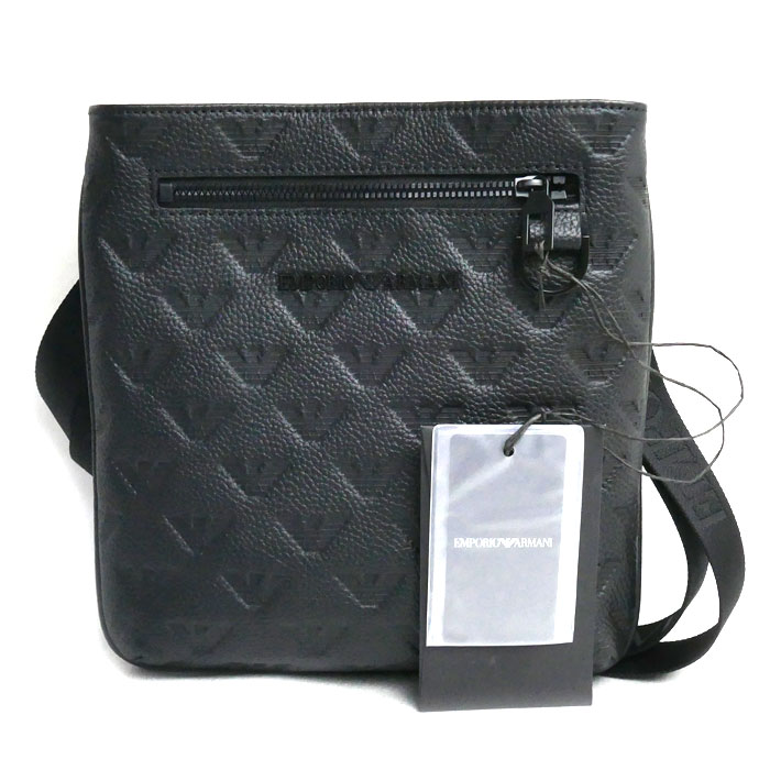 Emporio Armani エンポリオ・アルマーニ ショルダーバッグ ブラック Y4M399 Y142V メンズ【中古】【極美品】