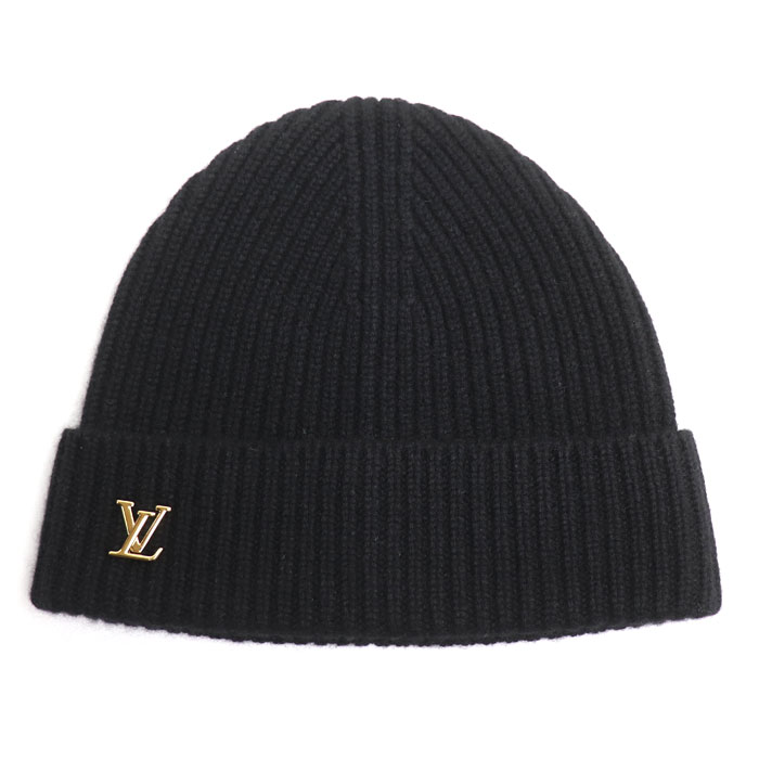 LOUIS VUITTON ルイ・ヴィトン ビーニー LV スパーク ニットキャップ ブラック M77877 レディース【中古】【美品】