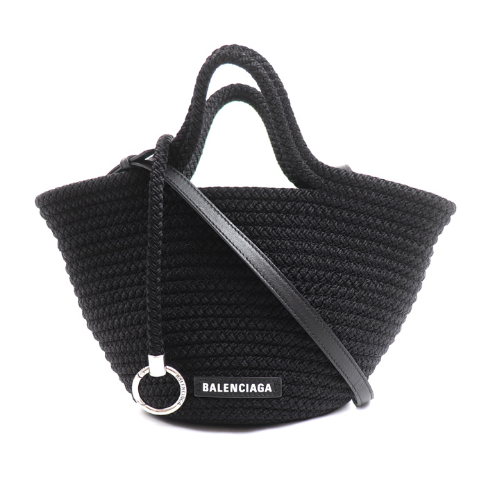 BALENCIAGA バレンシアガ イビザ スモール 2Wayショルダーバッグ ブラック 695612 レディース【中古】【美品】