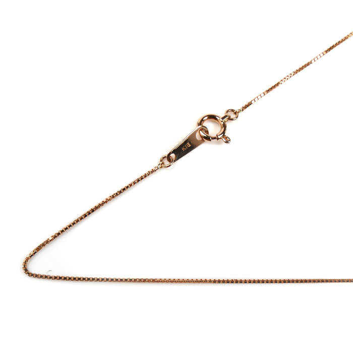 K18PG ピンクゴールド ネックレス ベネチアン 1.2g 40cm レディース【中古】