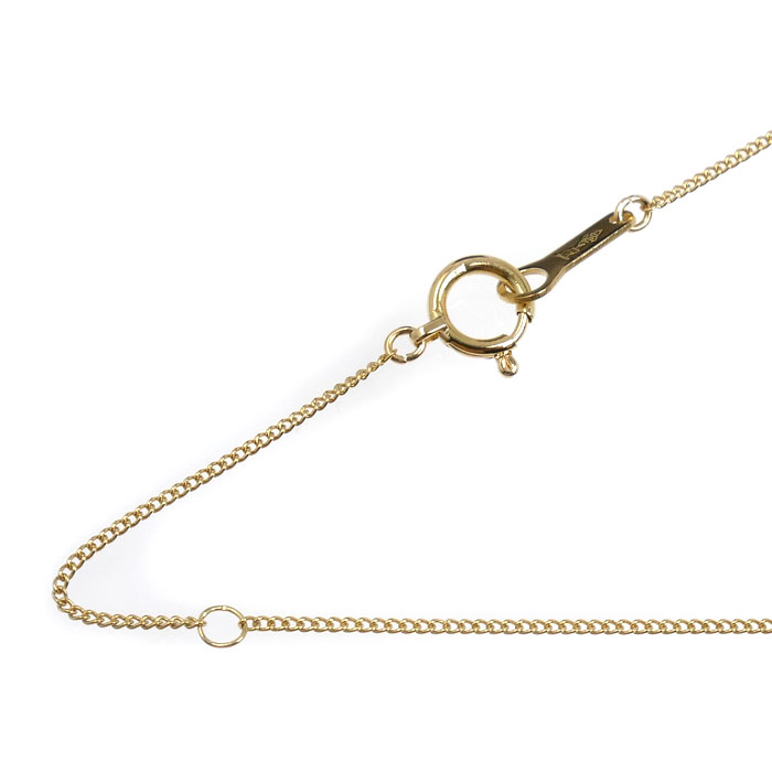 K18YG イエローゴールド ネックレス 喜平2面カット 1.3g 40cm レディース【中古】