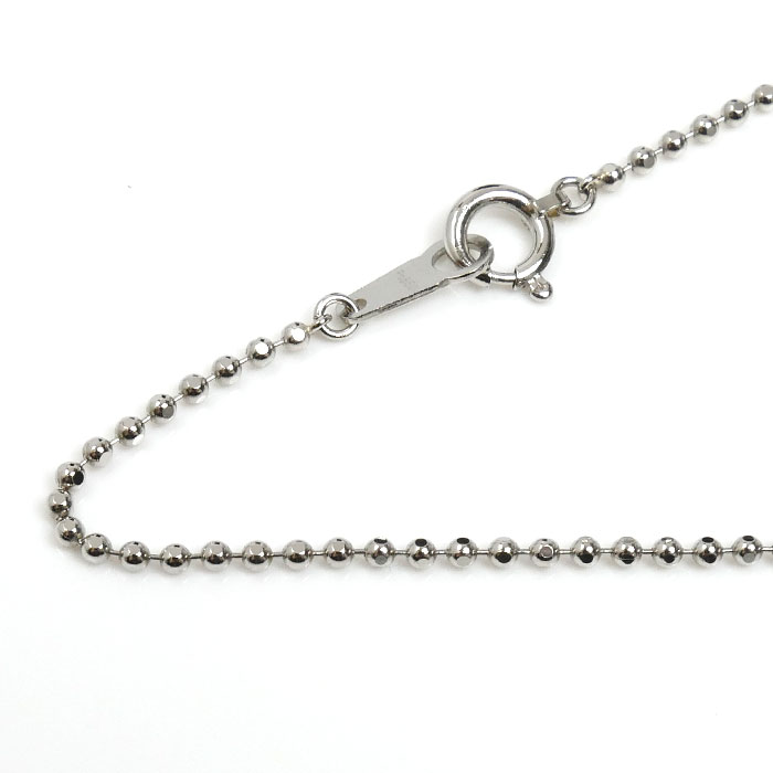Pt850プラチナ ネックレス ボール 4.2g 40cm レディース【中古】