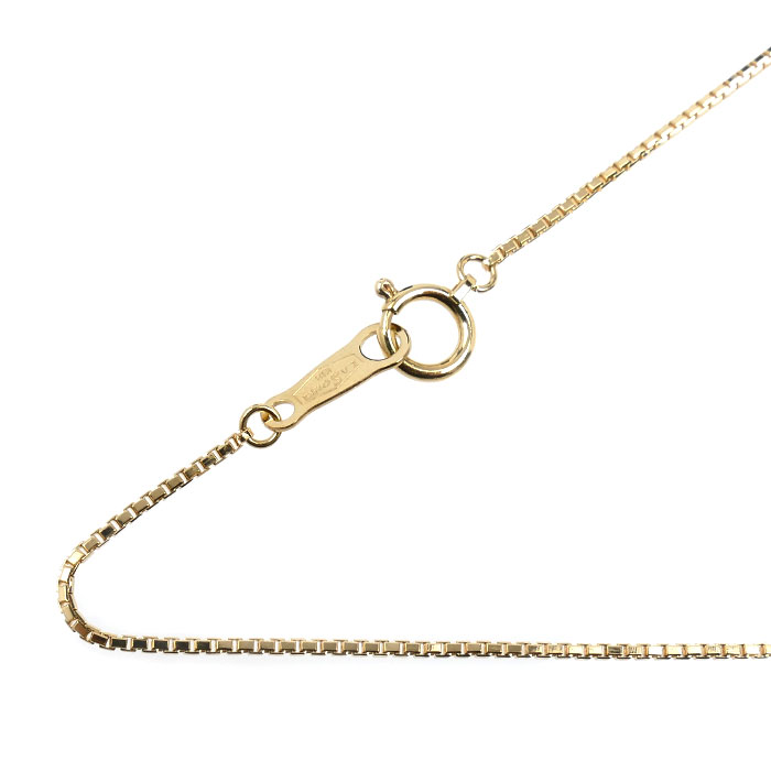 K18YG イエローゴールド ネックレス ベネチアン 3.4g 45cm レディース【中古】