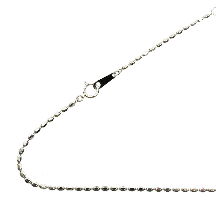 Pt850プラチナ カットボール ネックレス 9.0g 50cm ユニセックス【中古】