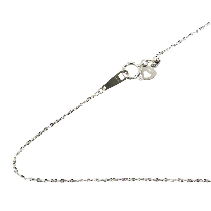 Pt850プラチナ デザイン ネックレス 2.0g ～45cm フリーチェーン レディース【中古】