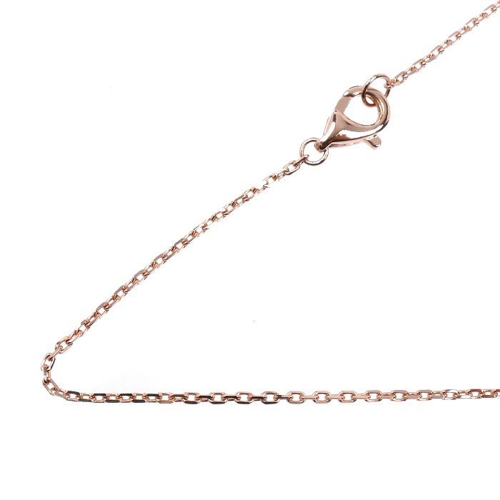 K18PG ピンクゴールド ネックレス 小豆 2.1g 45cm レディース【中古】