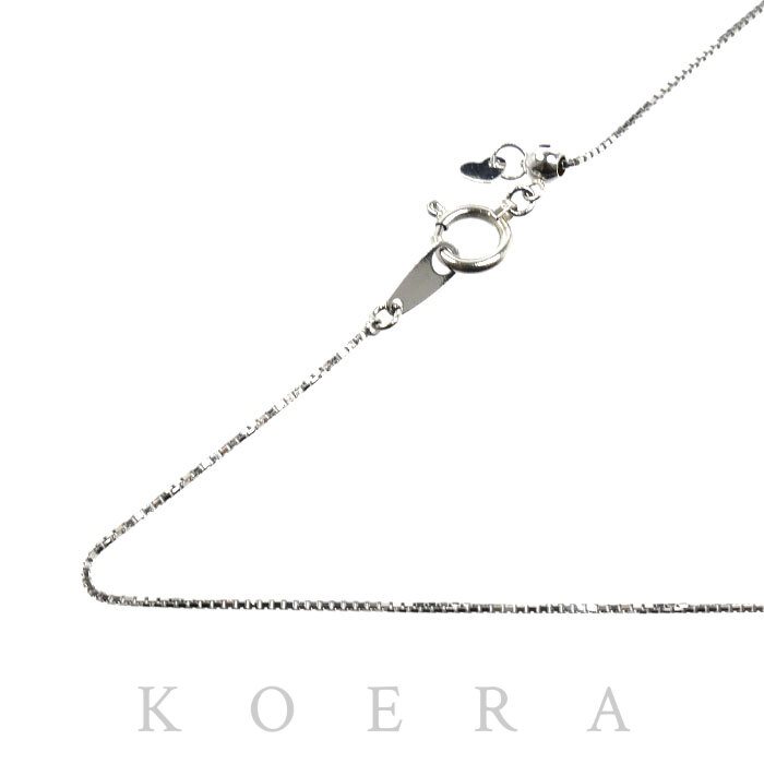 Pt850プラチナ ネックレス ベネチアン 2.3g ～46cm フリーチェーン レディース【中古】