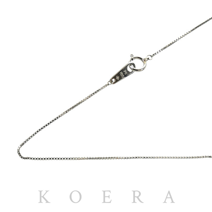 Pt850プラチナ ネックレス ベネチアン 2.5g 40cm レディース【中古】