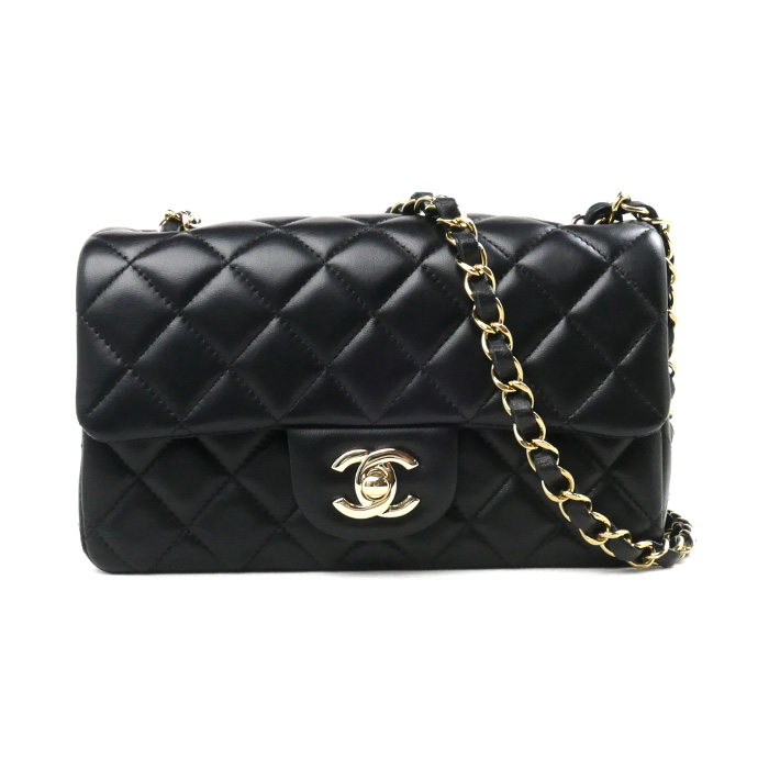 CHANEL シャネル ミニ クラシック ハンドバッグ ショルダーバッグ ブラック  A69900-Y04059-94305 レディース【未使用】【買取品】