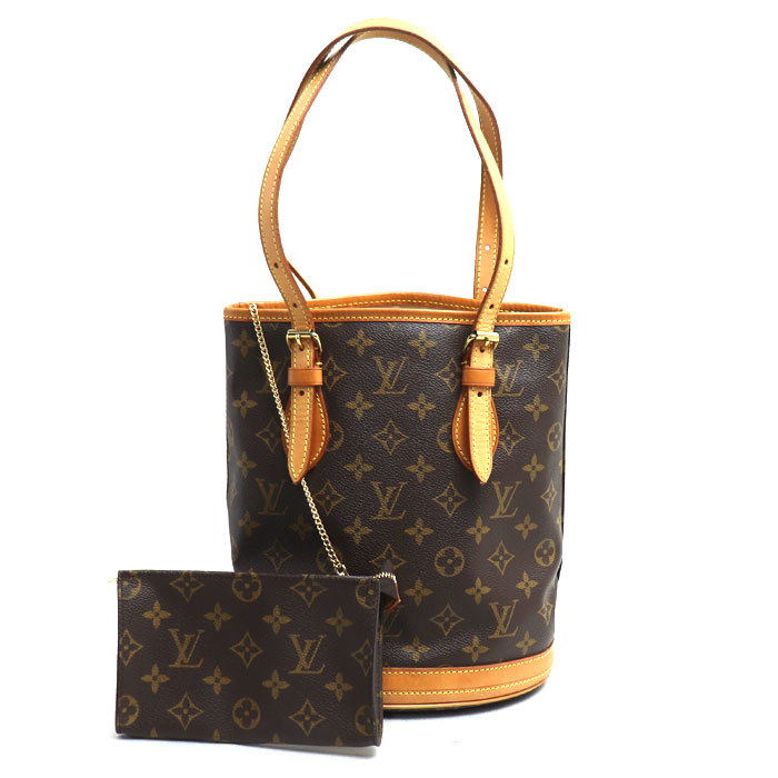 LOUIS VUITTON ルイ・ヴィトン バケットPM トートバッグ モノグラム M42238  レディース【中古】