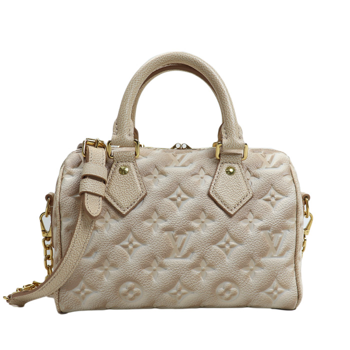LOUIS VUITTON ルイ・ヴィトン スピーディバンドリエール20 2Wayショルダーバッグ モノグラムアンプラント M46163 レディース 中古 美品