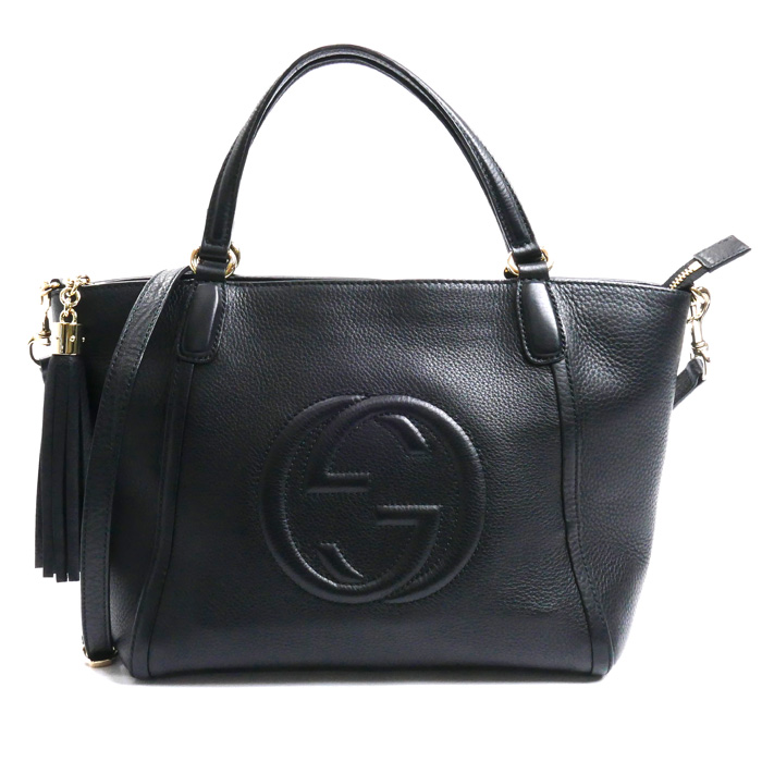 GUCCI グッチ ソーホー 2WAY ハンドバッグ 2Wayショルダーバッグ ブラック 369176 レディース【中古】