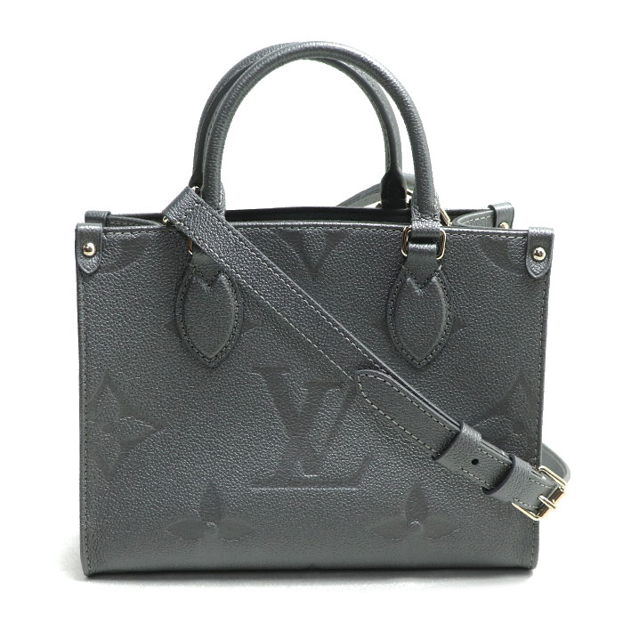 LOUIS VUITTON ルイ・ヴィトン オンザゴーPM 2Wayショルダーバッグ アンプラント GRIS ACIER/グリ アシェ M12886 レディース 未使用 買取品