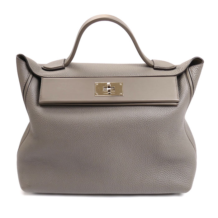 HERMES エルメス ヴァンキャトル35 ハンドバッグ グリアスファルト Y刻印 レディース 【中古】