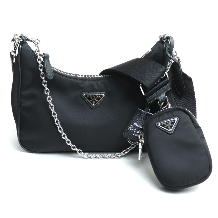 PRADA プラダ Re-Edition 2005 Re-Nylon バッグ ショルダーバッグ ブラック 1BH204_R064_F0002 レディース【中古】【美品】
