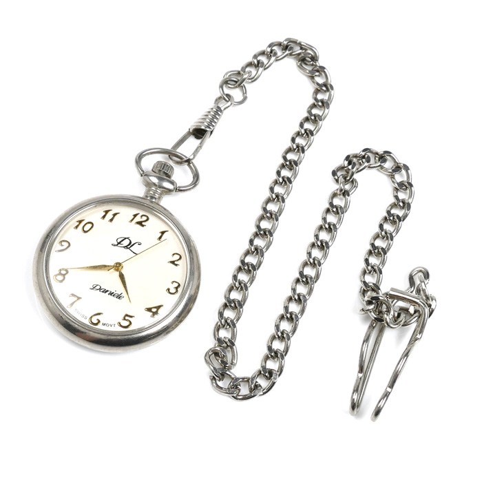 Daniele ダニエル QZ スイスムーブメント 懐中時計 可動品【中古】