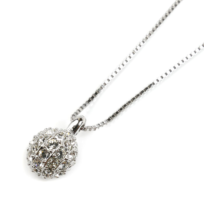 SWAROVSKI スワロフスキー ミラーボール ネックレス ~45cm レディース【中古】