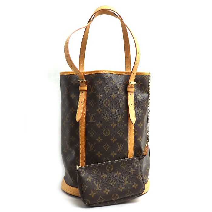 LOUIS VUITTON ルイ・ヴィトン バケットGM トートバッグ モノグラム ブラウン M42236  レディース【中古】