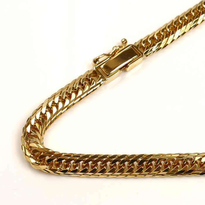 K18YG イエローゴールド ネックレス 喜平14面トリプルカット 30.5g 50cm メンズ【中古】