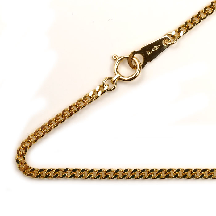 K18YG イエローゴールド ネックレス 喜平2面カット 10.1g 50cm メンズ【中古】