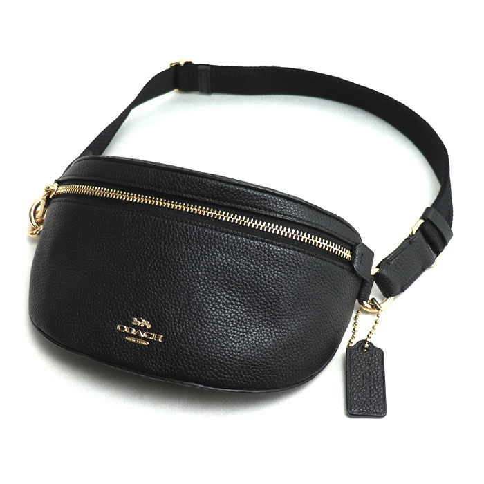 COACH コーチ ベルトバッグ ウエストバッグ ブラック 39939 レディース【中古】