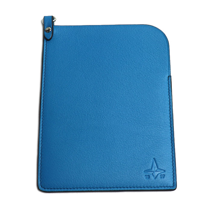 GLOBE TROTTER グローブトロッター 1897 パスポートケース ブライトブルー GL-PP2 パスポートポーチ ユニセックス【中古】【美品】