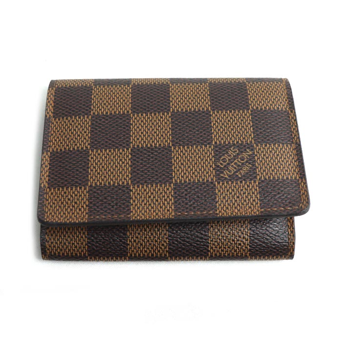 LOUIS VUITTON ルイ・ヴィトン アンヴェロップ カルト ドゥ ヴィジット カードケース ダミエ N62920 ユニセックス【中古】