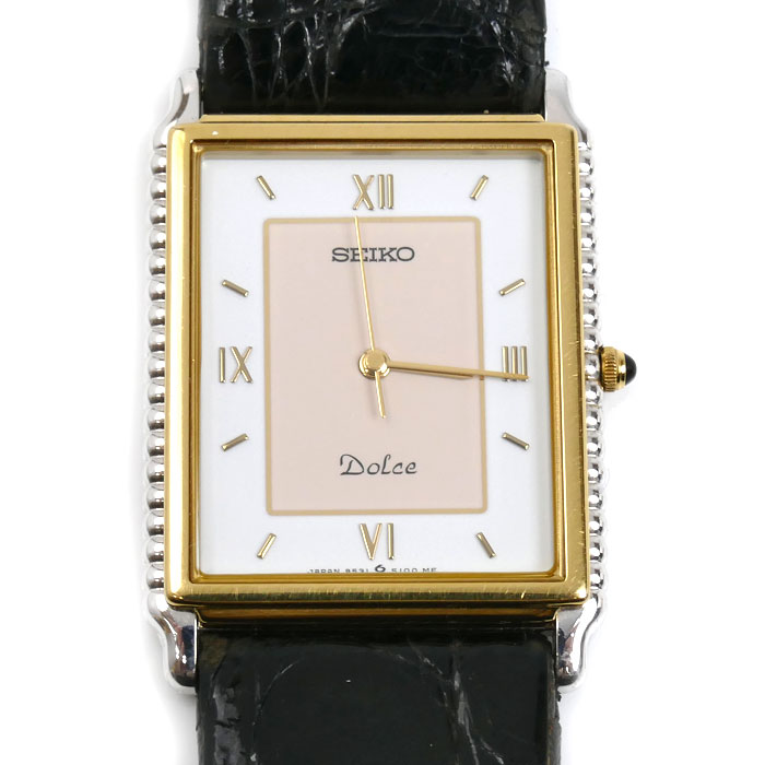 SEIKO セイコー DOLCE ドルチェ 14KT/SS 腕時計 電池式 9531-5120 １４金 メンズ【中古】